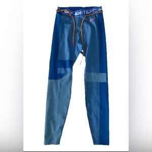 Off-White x Nike NRG As Easy Run Tight Blue Gaze BV8043-406 Womens Size L